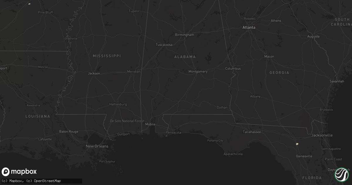 Hail map on October 5, 2012