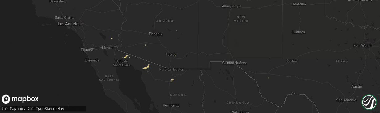 Hail map on October 5, 2022