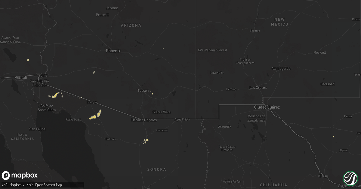 Hail map on October 5, 2022
