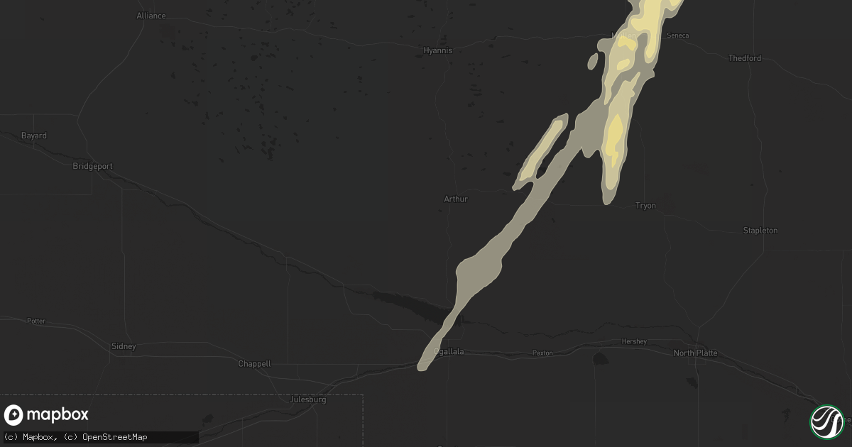 Hail map in Fort Pierre, SD on October 6, 2011