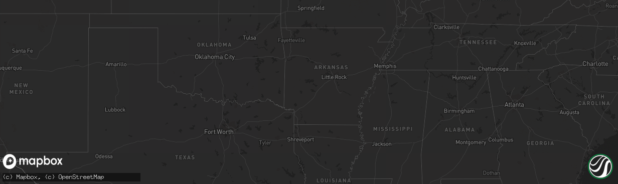 Hail map on October 6, 2011