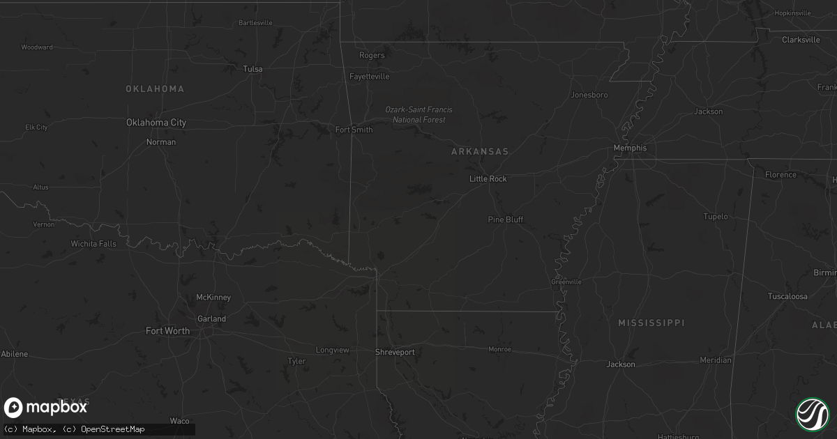 Hail map on October 6, 2011