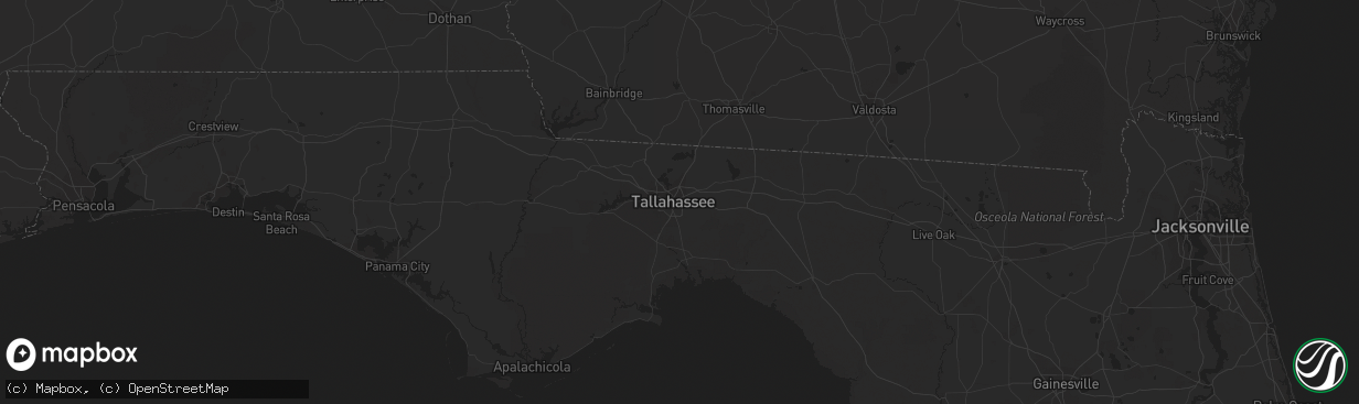 Hail map in Oviedo, FL on October 6, 2012