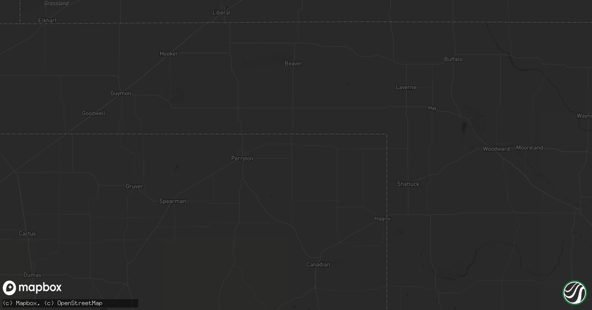 Hail map in Leoti, KS on October 7, 2011
