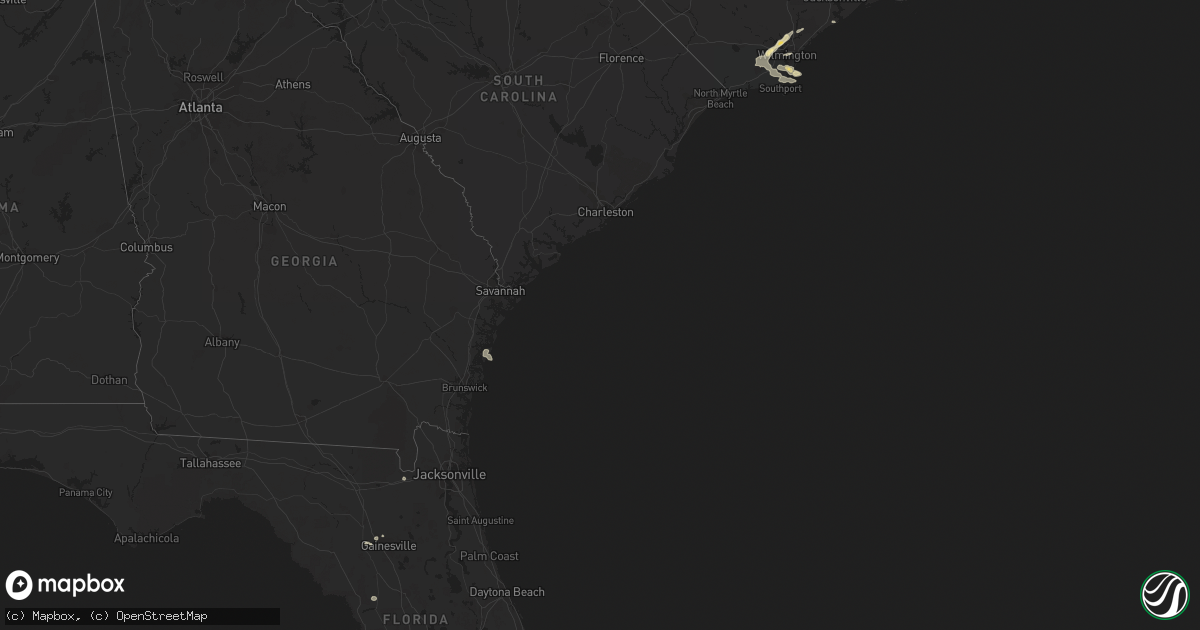 Hail map in North Carolina on October 7, 2012