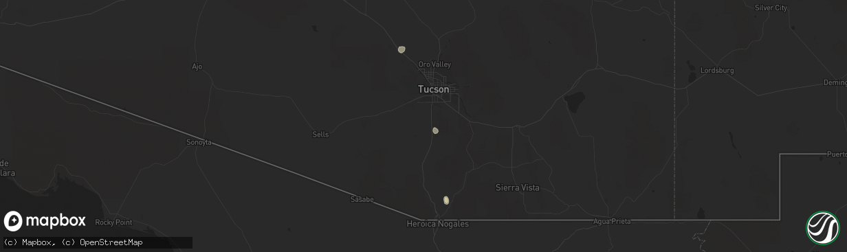 Hail map in Marana, AZ on October 7, 2022