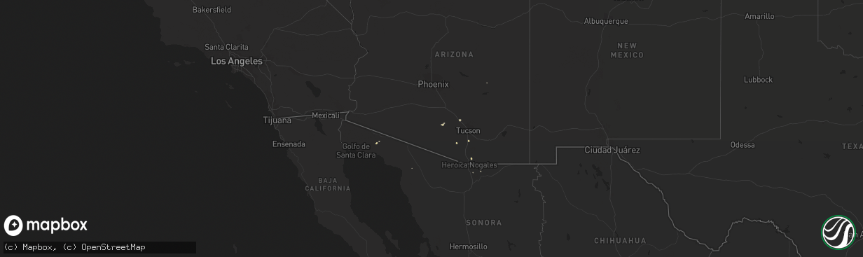 Hail map on October 7, 2022