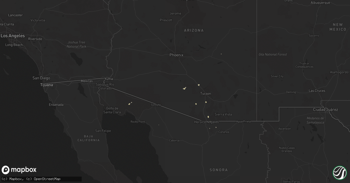 Hail map on October 7, 2022