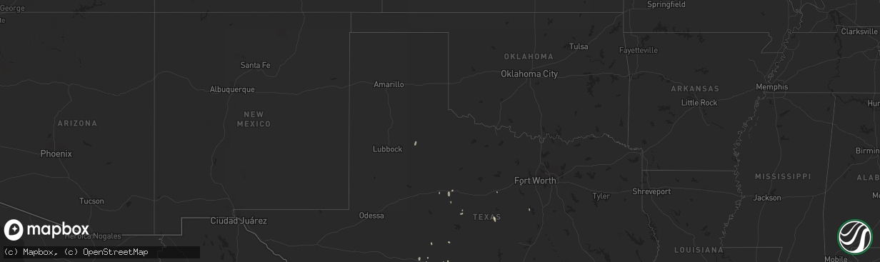 Hail map in Kansas on October 8, 2011