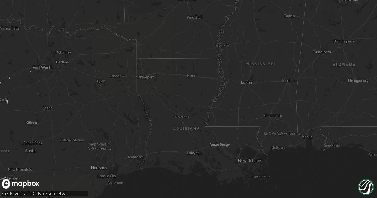 Hail map on October 8, 2011