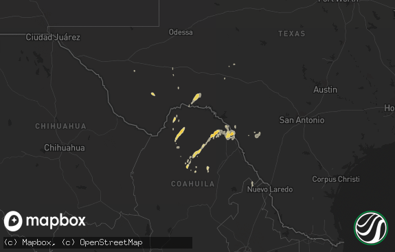 Hail map preview on 10-08-2015