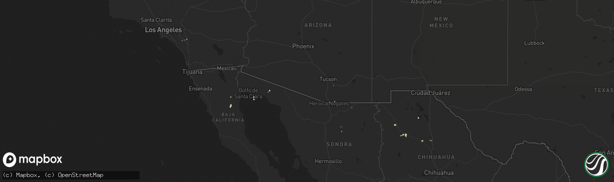 Hail map on October 8, 2022