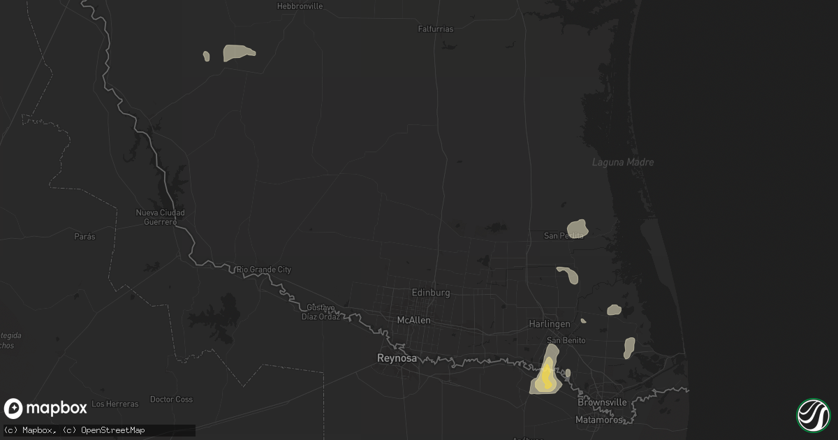 Hail map in Sebastian, TX on October 9, 2011