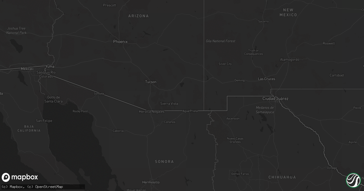Hail map in Texas on October 10, 2012