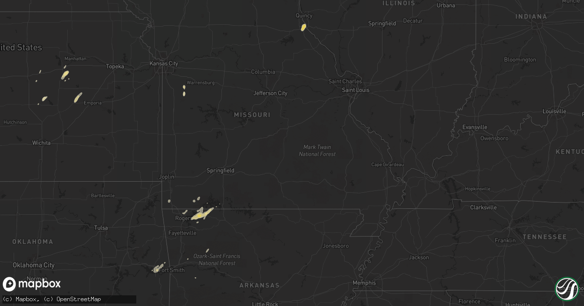 Hail map in South Carolina on October 11, 2011