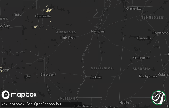 Hail map preview on 10-11-2011