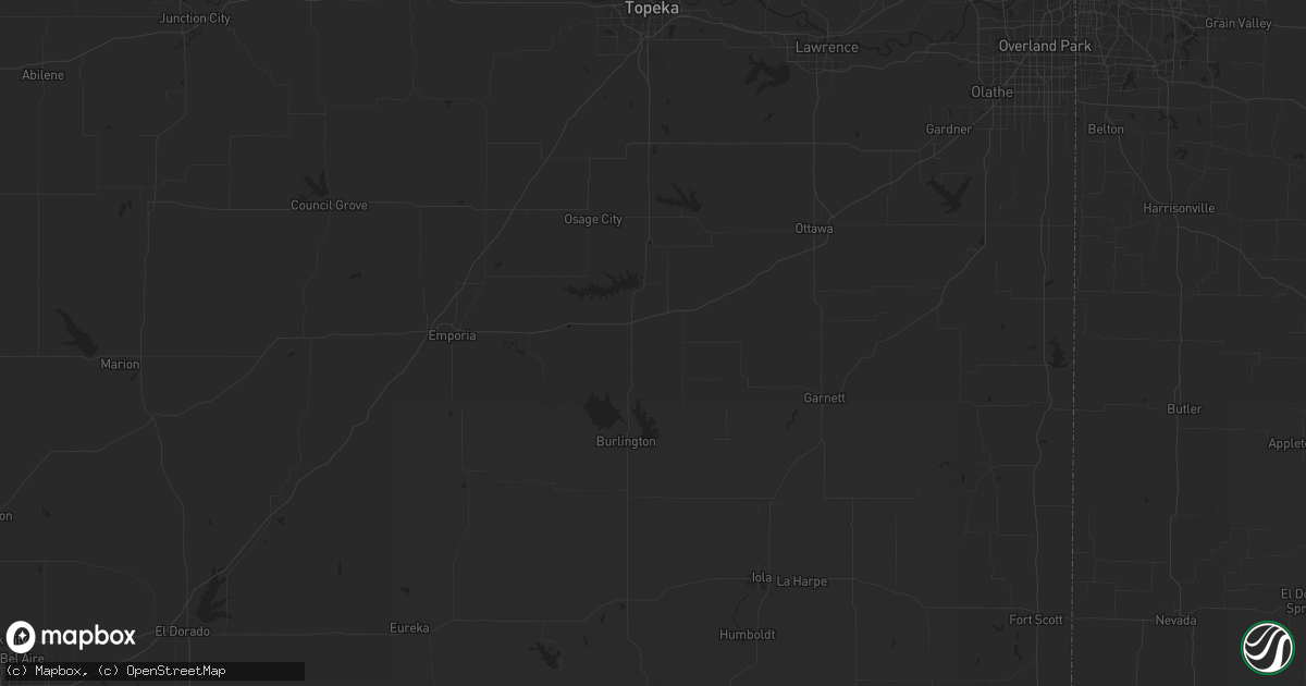 Hail map in Ashland, KS on October 11, 2016