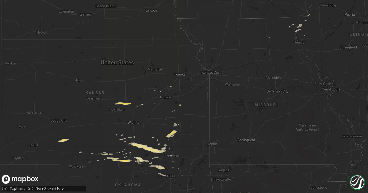 Hail map in Illinois on October 11, 2016