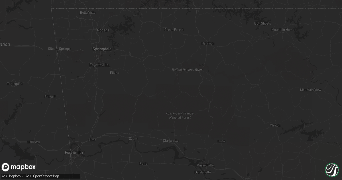 Hail map in Warsaw, MO on October 12, 2011