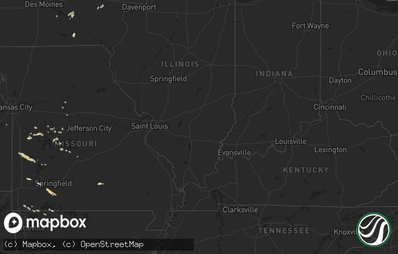 Hail map preview on 10-12-2011