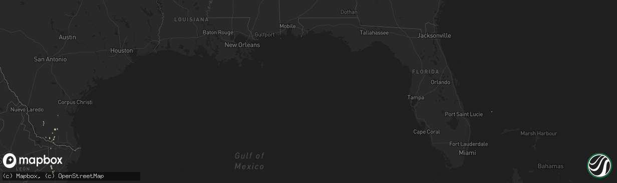Hail map on October 13, 2015