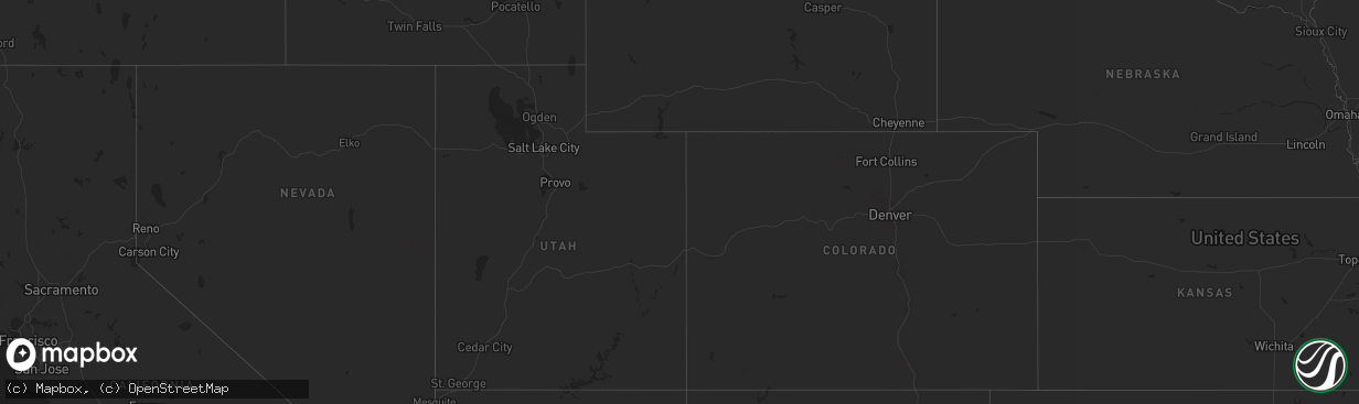 Hail map on October 13, 2016