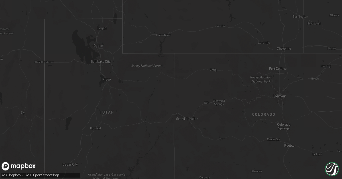 Hail map on October 13, 2016