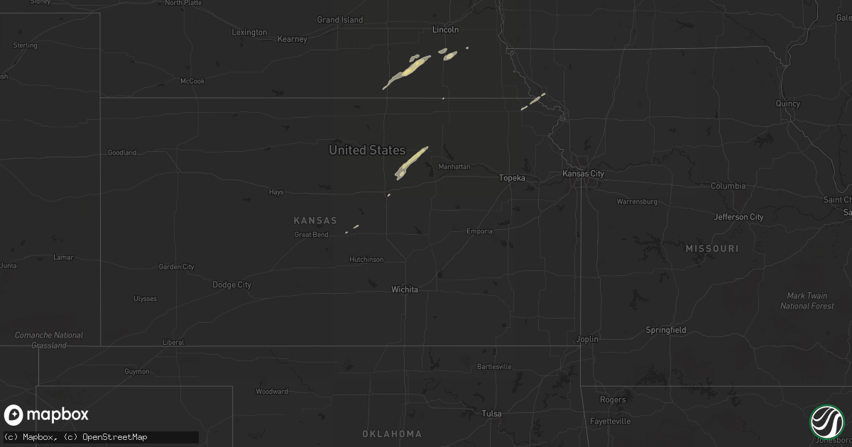 Hail map in New Mexico on October 13, 2017