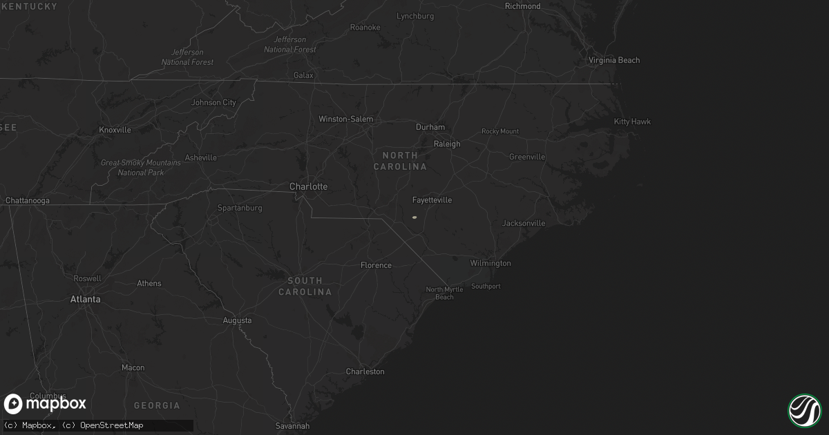 Hail map on October 13, 2019