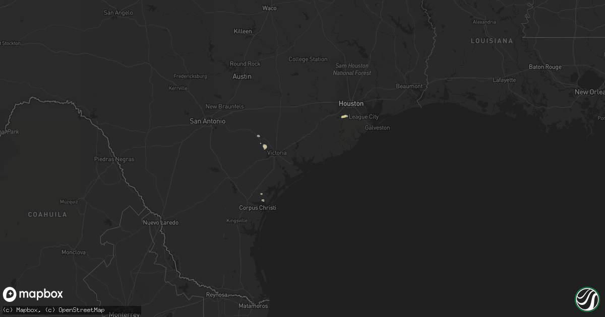 Hail map on October 13, 2022