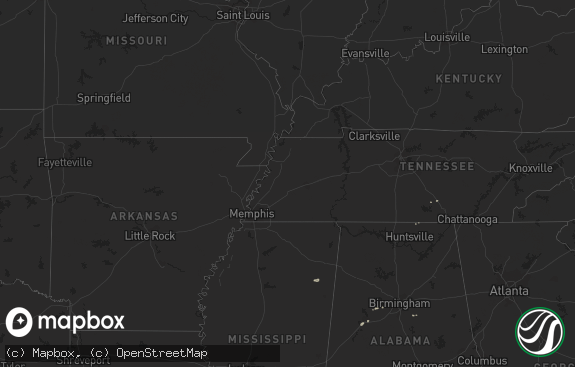 Hail map preview on 10-14-2012