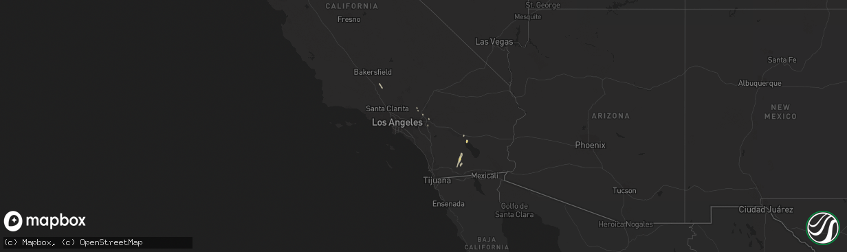 Hail map on October 14, 2015