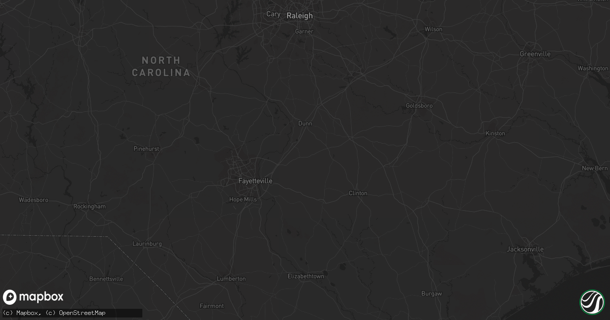 Hail map in Louisburg, NC on October 15, 2012