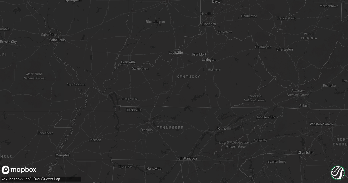 Hail map on October 15, 2016