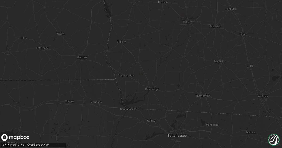Hail map in Colquitt, GA on October 16, 2018