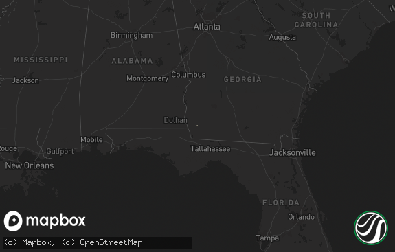 Hail map preview on 10-16-2018