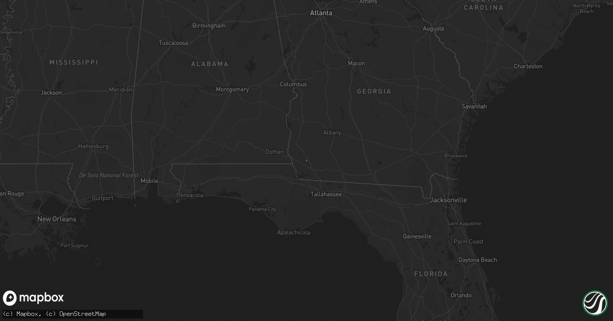 Hail map on October 16, 2018