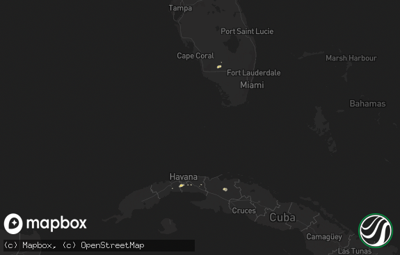 Hail map preview on 10-16-2020