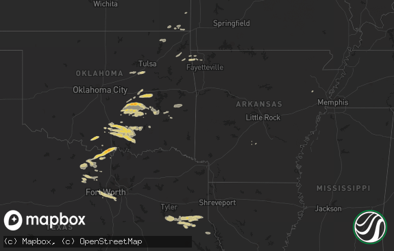Hail map preview on 10-17-2011