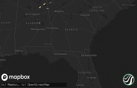 Hail map preview on 10-18-2011