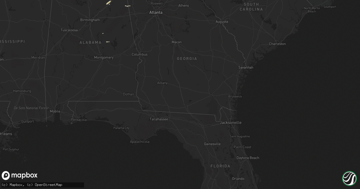 Hail map on October 18, 2011