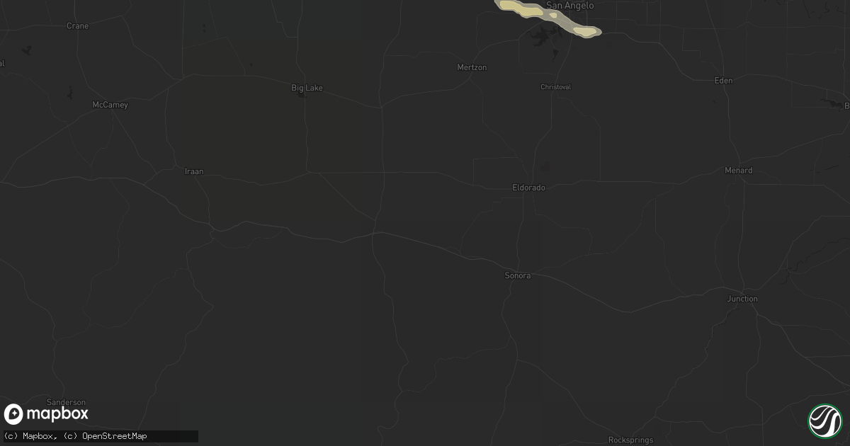 Hail map in Sterling City, TX on October 18, 2013