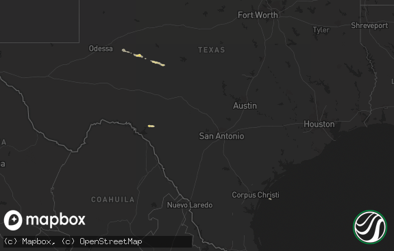 Hail map preview on 10-18-2013
