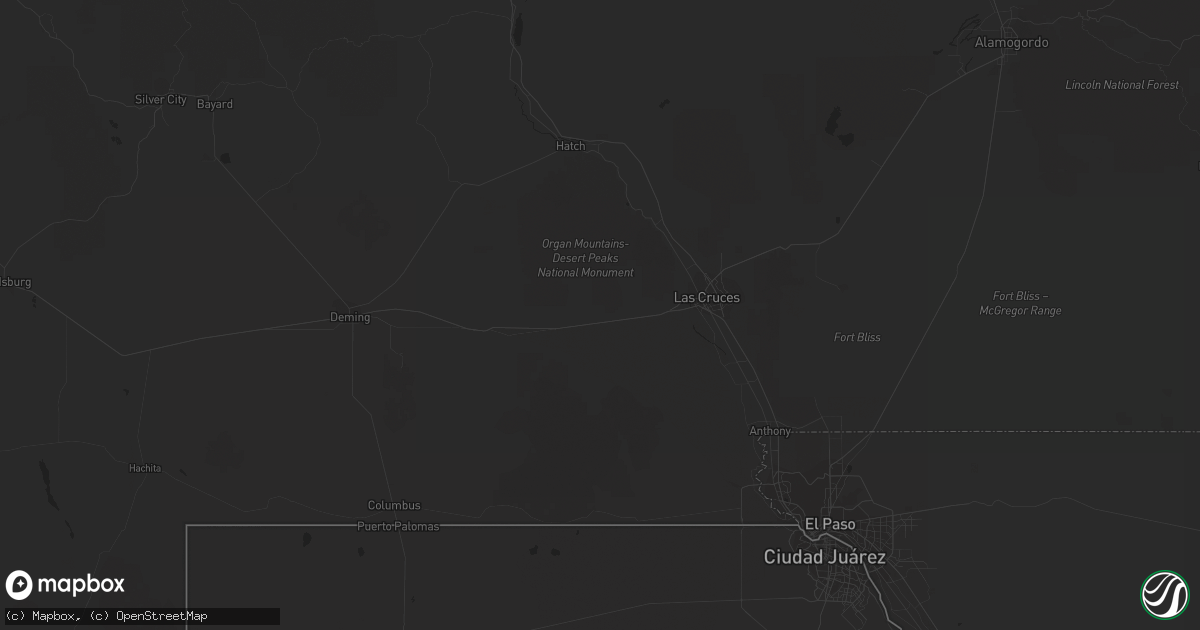 Hail map in Tumacacori, AZ on October 19, 2014