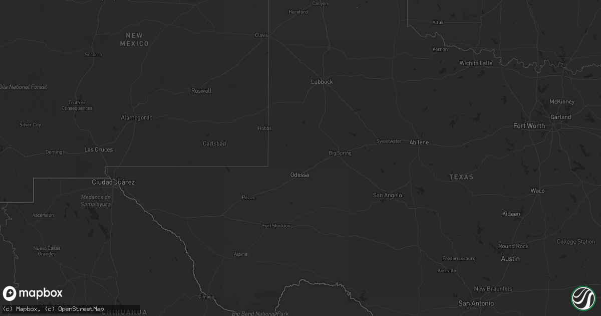 Hail map on October 20, 2014
