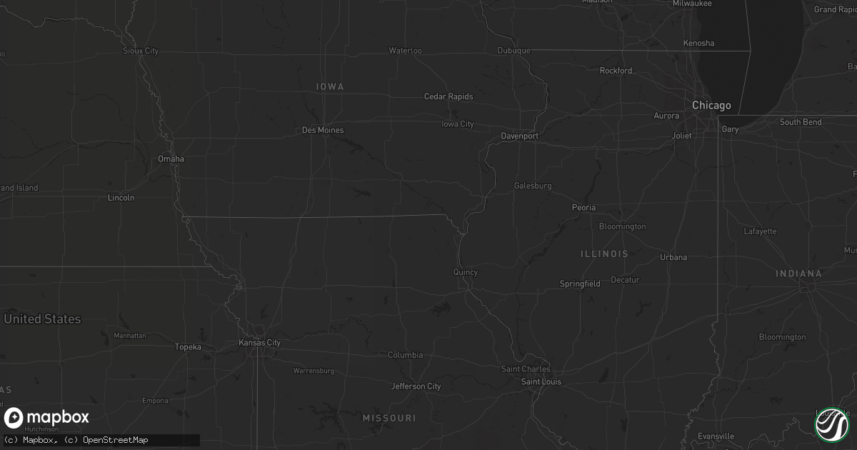 Hail map in New Jersey on October 21, 2014