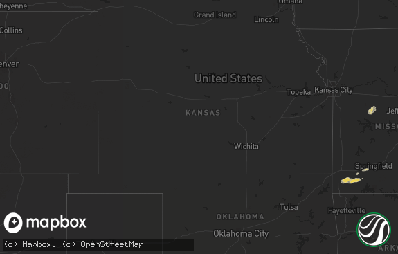 Hail map preview on 10-22-2012
