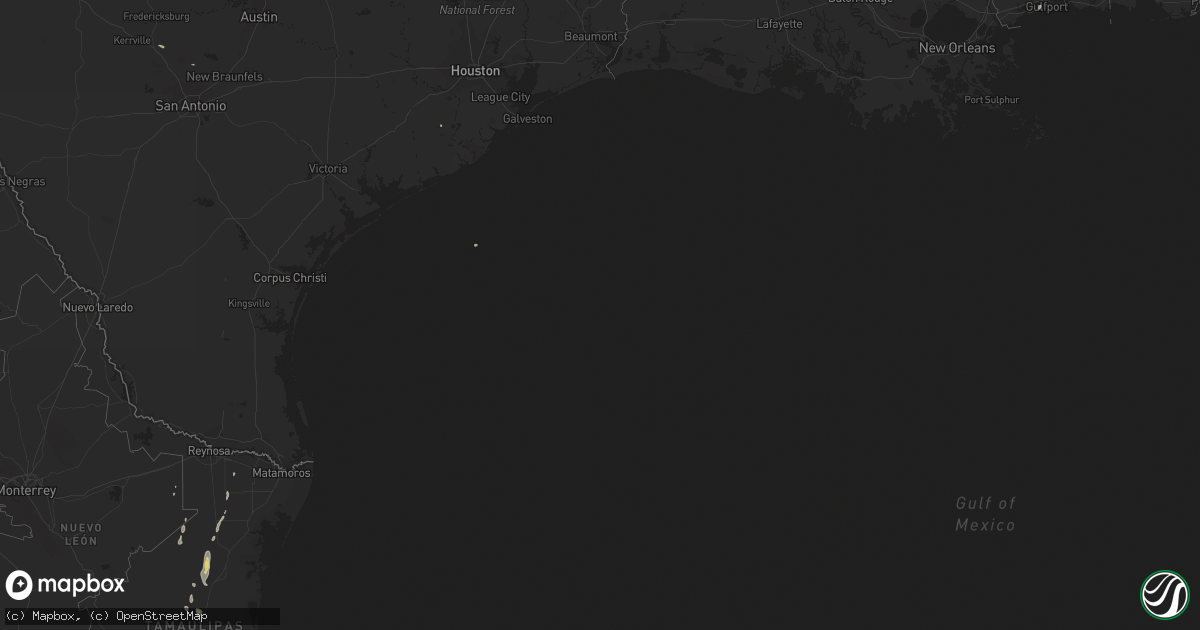 Hail map on October 22, 2017
