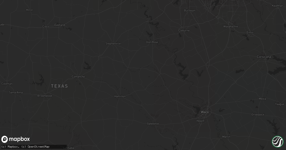 Hail map in Austin, TX on October 24, 2019