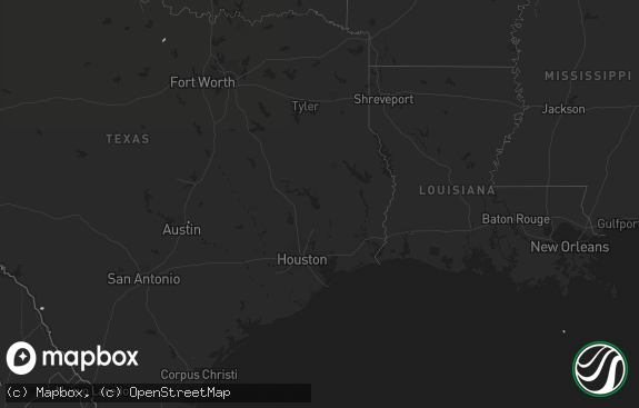 Hail map preview on 10-24-2019